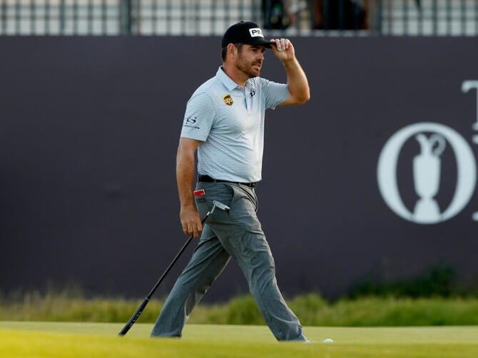 Louis Leader by one, Louis Oosthuizen has led at the Open Championship right from the start at the Royal St George's. Photo: Arabnews.com