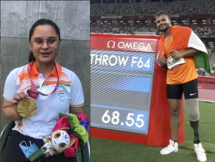 Avani Lekhara and Sumit Antil earned gold medals for India, making Tokyo 2020 the most productive Paralympics for India