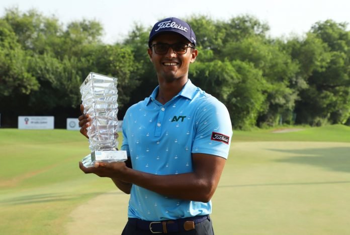 Viraj Madappa broke a three-year title jinx with the win at the PGTI MP Cup at the Delhi Golf Club on Friday. TheGolfingHub photo by Virendra Singh Gosain
