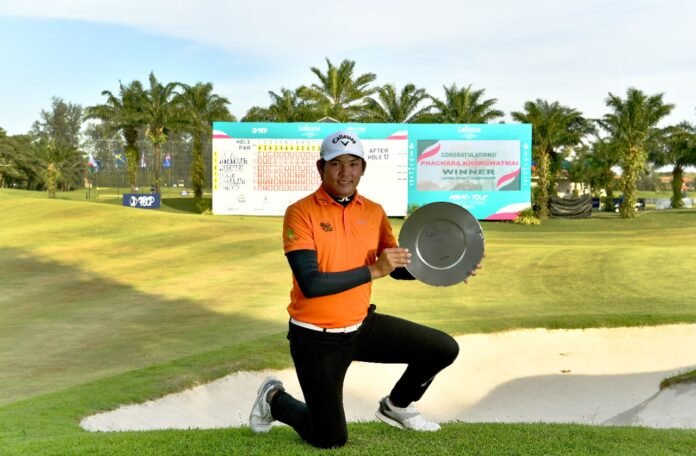 Phachara, who first hit global headlines when he won a professional event aged 14, claimed the biggest tournament of his career so far. Photo: Paul Lakatos/Asian Tour