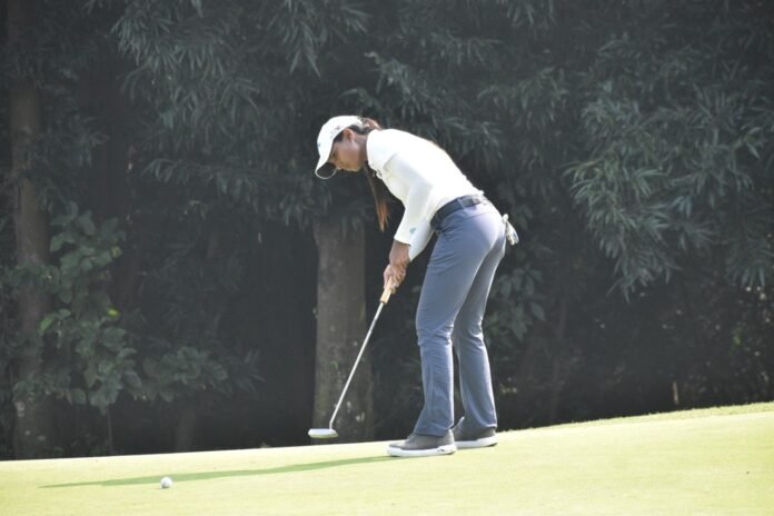 Lakhmehar Pardesi showed resilience to recover from a bad start to WGAI's Leg 14 at Tollygunge Club.